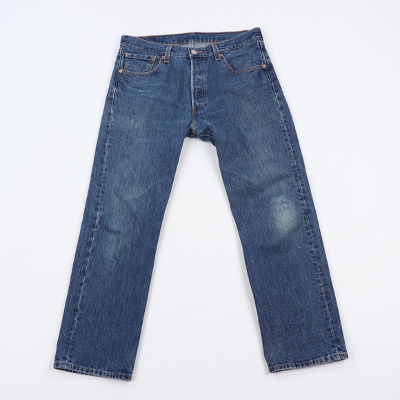 90s Levis 501xx Mens 34x30 Button Fly Jeans Blue